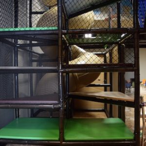 Go Play Systems Custom Design: tan corkscrew slide component