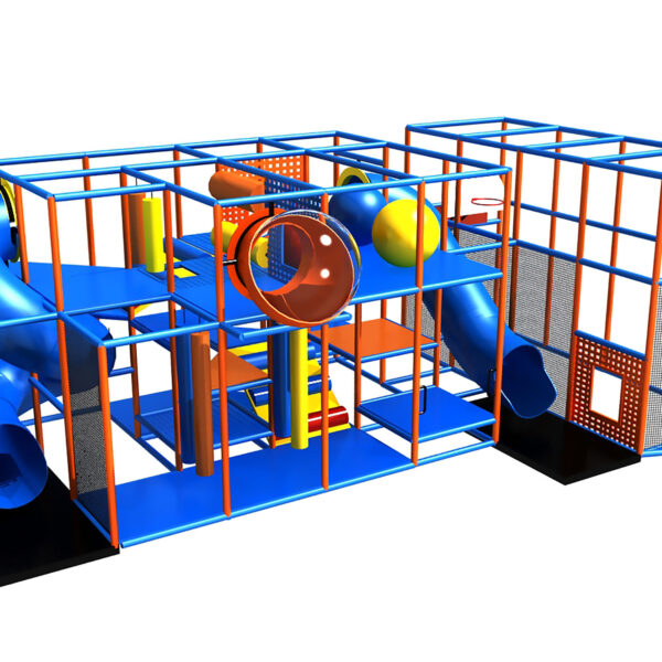 Compre o equipamento de recreação infantil GPS181 – (dimensões do equipamento de recreação infantil) 3,35 m de altura x 4,88 m de largura x 9,14 m de comprimento.