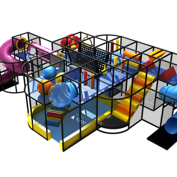 Compre o equipamento de recreação infantil GPS33 – (dimensões do equipamento de recreação infantil) 3,35 m de altura x 7,32 m de largura x 12,19 m de comprimento.