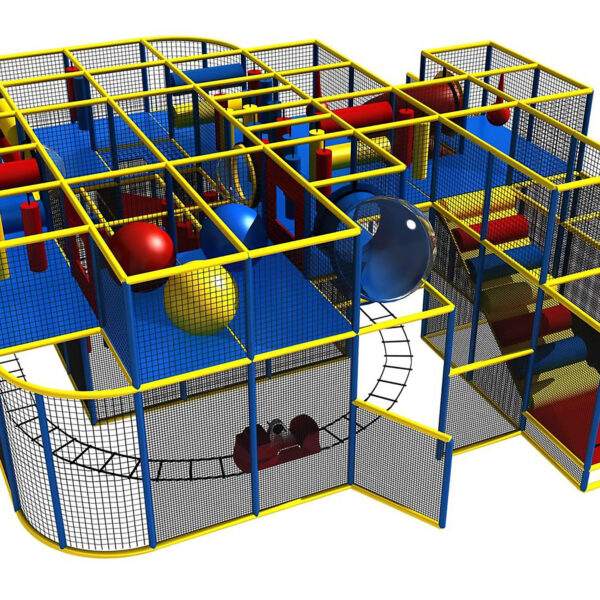 Compre o equipamento de recreação infantil GPS178 – (dimensões do equipamento de recreação infantil) 3,35 m de altura x 8,54 m de largura x 8,54 m.