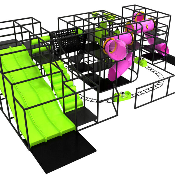 Compre o equipamento de recreação para ambientes internos GPS291 – (dimensões do equipamento de recreação para ambientes internos) 3,66 m de altura x 7,32 m de largura x 13,41 m de comprimento.