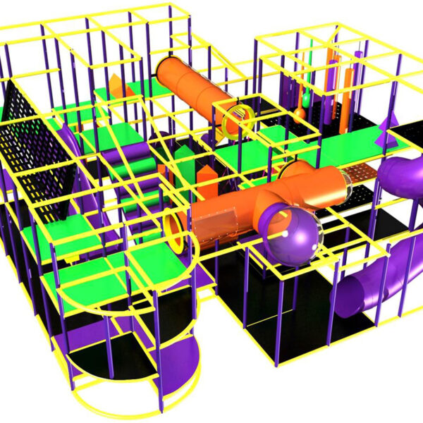 Compre o equipamento de recreação infantil GPS494 – (dimensões do equipamento de recreação infantil) 4,27 m de altura x 9,75 m de largura x 9,14 m de comprimento.