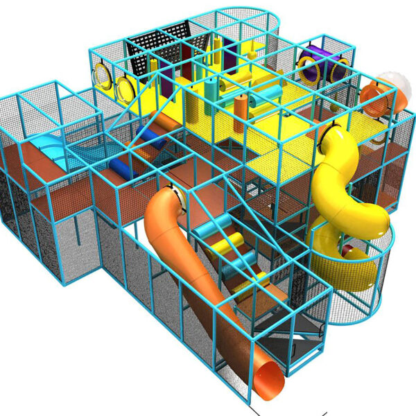 Compre o equipamento de recreação interna GPS55 – (dimensões do equipamento de recreação interna) 4,5 metros de altura x 9,7 metros de largura x 9,7 metros.