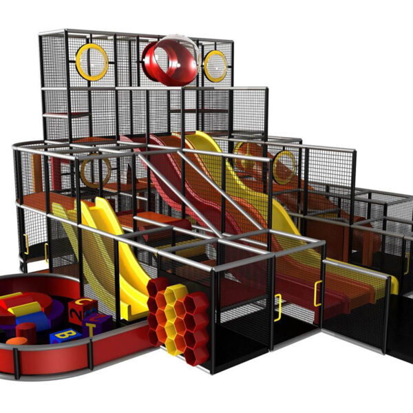 Compre equipo de juegos para interiores GPS25 – (tamaño del sistema de juegos para interiores) 17 pies de alto x 32 pies de ancho x 28 pies.