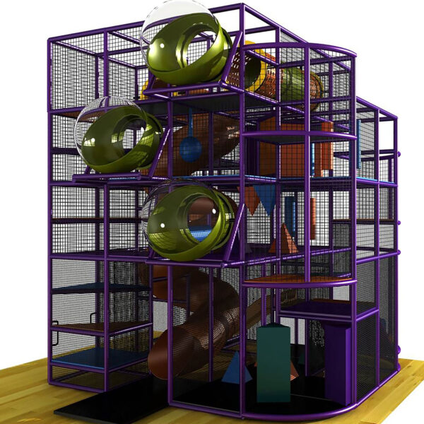 Compre o equipamento de recreação interna GPS335 – (dimensões do equipamento de recreação interna) 5,8 m de altura x 4,9 m de largura x 4,9 m.