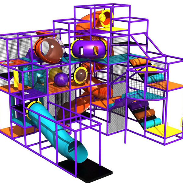 Compre o equipamento de recreação infantil GPS214 – (dimensões do equipamento de recreação infantil) 5,8 m de altura x 6,1 m de largura x 6,1 m.