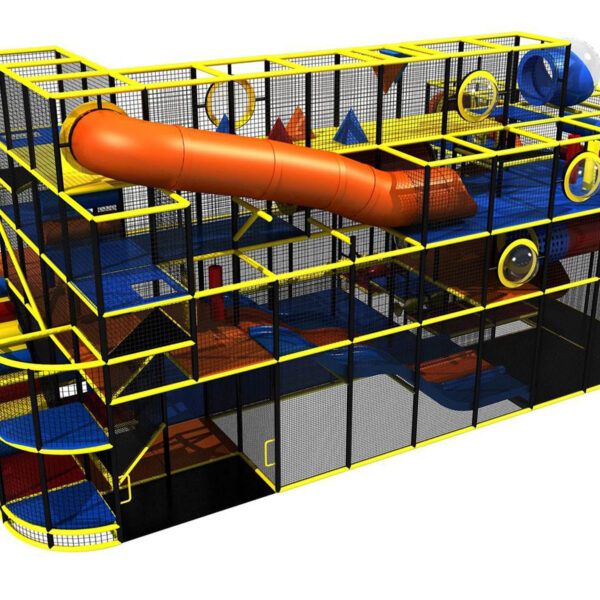 Compre o equipamento de recreação interna GPS164 – (dimensões do equipamento de recreação interna) 5,8 m de altura x 6,1 m de largura x 12,2 m de comprimento.
