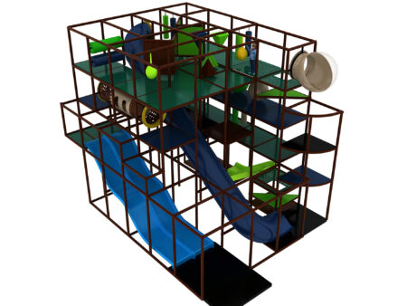 Compre equipo de juegos para interiores GPS417 - (tamaño del sistema de juegos para interiores) 19 pies de alto x 45 pies de ancho x 46 pies.