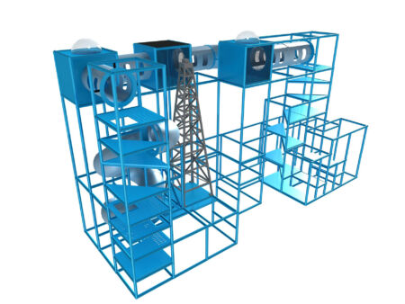 Compre equipo de juegos para interiores GPS210 - (tamaño del sistema de juegos para interiores) 20 pies de alto x 36 pies de ancho x 12 pies.