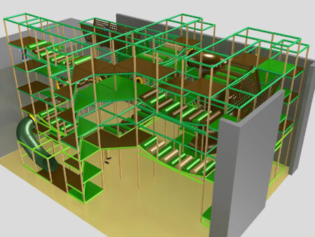 Compre equipo de juegos para interiores GPS193 - (tamaño del sistema de juegos para interiores) 24 pies de alto x 40 pies de ancho x 28 pies.
