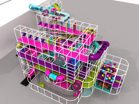 Compre equipo de juegos para interiores GPS241 - (tamaño del sistema de juegos para interiores) 25 pies de alto x 74 pies de ancho x 58 pies.