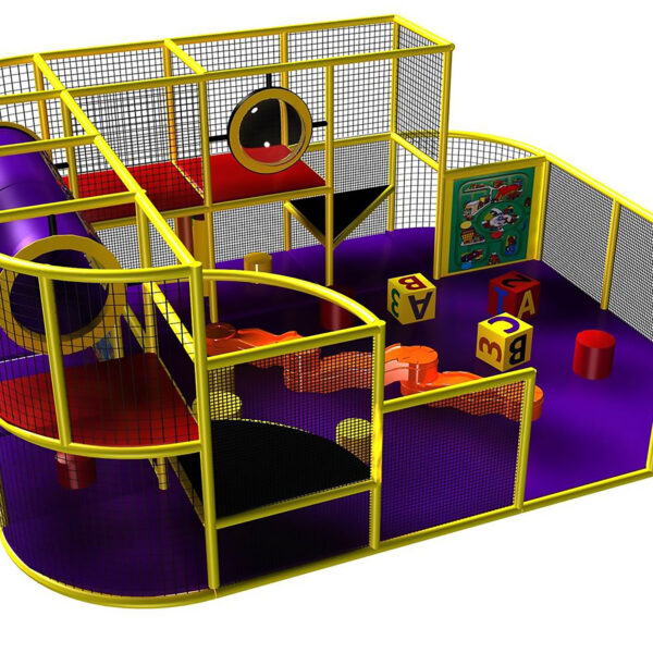 Compre o equipamento de recreação para ambientes internos GPS170 – (dimensões do equipamento de recreação para ambientes internos) 2,4 m de altura x 4,9 m de largura x 6 m de comprimento.