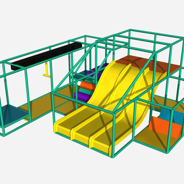 Compre equipo de juegos para interiores GPS436 – (tamaño del sistema de juegos para interiores) 9 pies de alto x 20 pies de ancho x 20 pies.