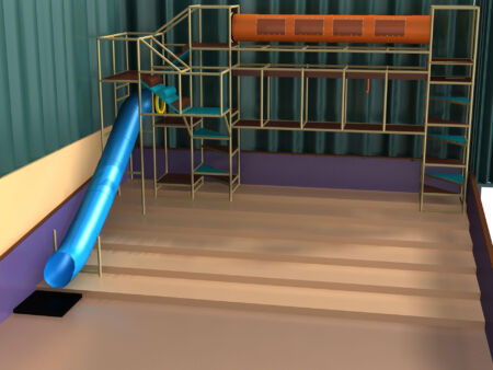 Compre equipo de juegos para interiores GPS504 - (tamaño del sistema de juegos para interiores) 19 pies de alto x 36 pies de ancho x 24 pies.