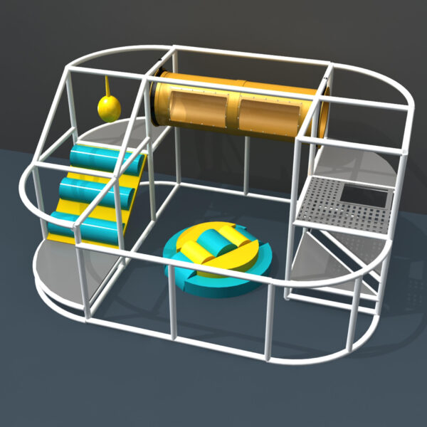 Parque de juegos interior GPS933 – (Tamaño del sistema de juego interior) – 8 pies de alto x 12 pies de ancho x 16 pies.