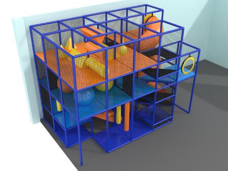Parque de juegos interior GPS954 - (Tamaño del sistema de juego interior) - 15 pies de alto x 12 pies de ancho x 20 pies.