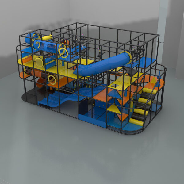 Parque infantil interior GPS1022 – 19 pies de alto x 38 pies de ancho x 20 pies.