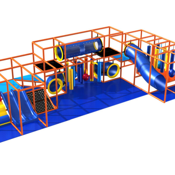 Parque infantil coberto GPS987 – 2,7 m de altura x 11 m de largura x 4,9 m.