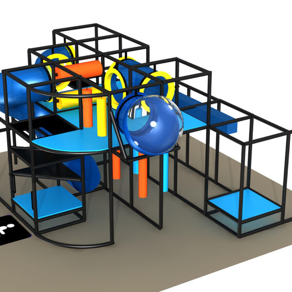 Parque infantil interior GPS1119 – 11 pies de alto x 16 pies de ancho x 20 pies.