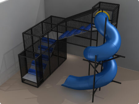 Parque infantil interior GPS1120 - 20 pies de alto x 13 pies de ancho x 16 pies.