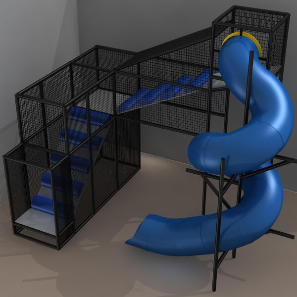 Parque infantil interior GPS1120 – 20 pies de alto x 13 pies de ancho x 16 pies.