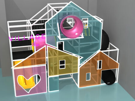 Parque infantil interior GPS1094 - 15 pies de alto x 20 pies de ancho x 12 pies.