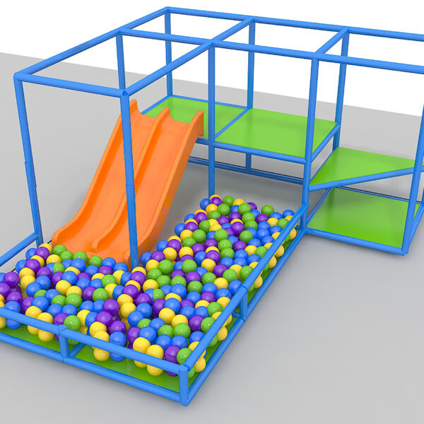 Parque infantil interior GPS1095 – 7 pies de alto x 12 pies de ancho x 14 pies.
