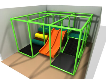 Parque infantil interior GPS1133 - 7 pies de alto x 12 pies de ancho x 12 pies.
