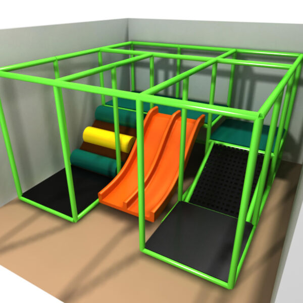 Parque infantil interior GPS1133 – 7 pies de alto x 12 pies de ancho x 12 pies.