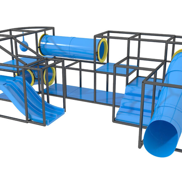 Parque infantil interior GPS1144 – 8 pies de alto x 12 pies de ancho x 24 pies.