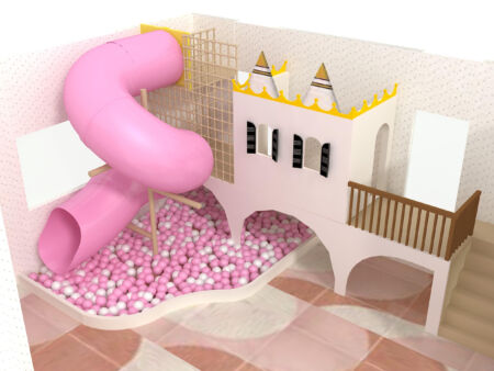 Parque infantil interior GPS1164 - 11 pies de alto x 6 pies de ancho x 10 pies.