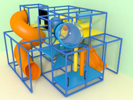 Parque infantil interior GPS1171 - 12 pies de alto x 16 pies de ancho x 16 pies.