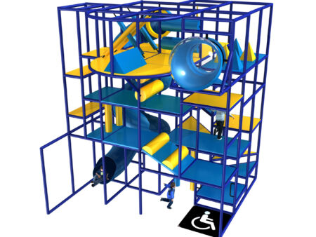 Parque infantil interior GPS1177 - 19 pies de alto x 16 pies de ancho x 16 pies.