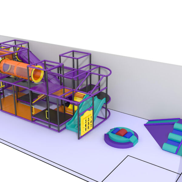 Parque infantil interior GPS974 – 10 pies de alto x 26 pies de ancho x 12 pies.