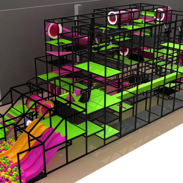 Parque infantil interior GPS978 – 19 pies de alto x 20 pies de ancho x 70 pies.