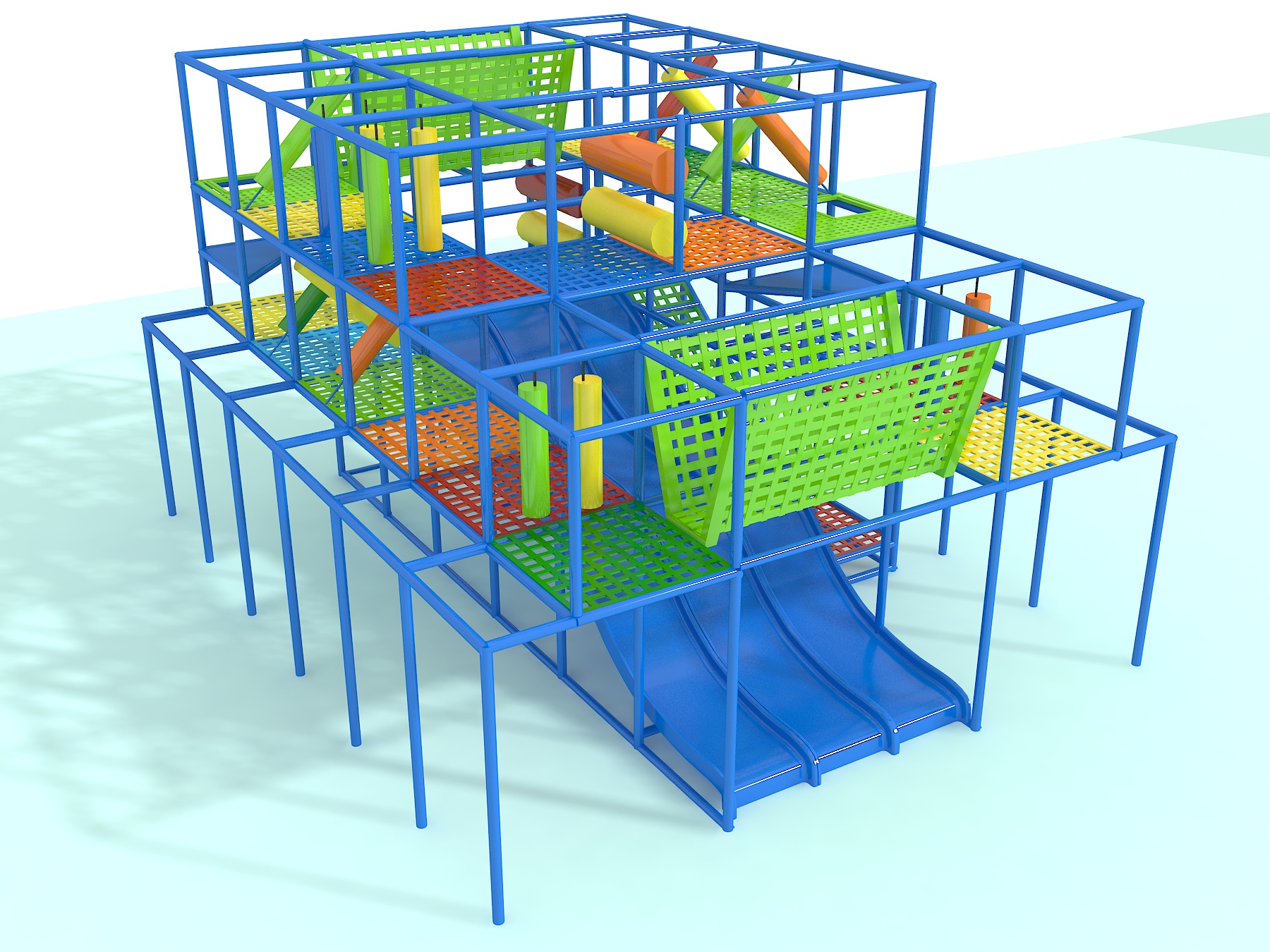 Parque infantil interior GPS 1250 - 7,3 m de alto x 4,5 m de ancho x 6,1 m de largo