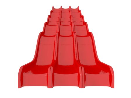 Tobog&aacute;n de olas de 3 carriles y 15 pies