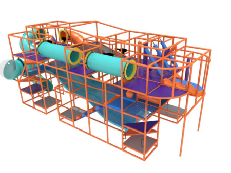 Parque infantil interior GPS 975 - 5,2 m de alto x 13,1 m de ancho x 4,8 m de largo