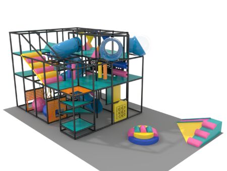 Parque infantil interior GPS1352 - 15 pies de alto x 20 pies de ancho x 16 pies.