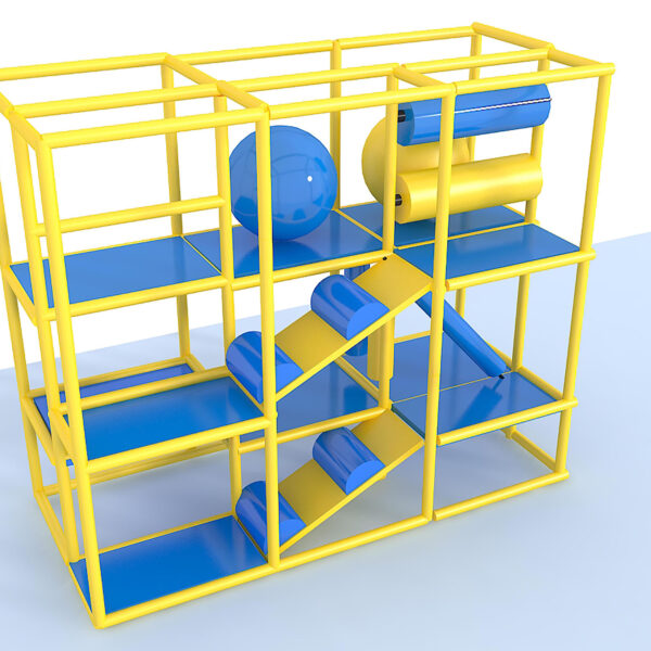 Parque infantil interior GPS1325 – 10 pies de alto x 12 pies de ancho x 5 pies.