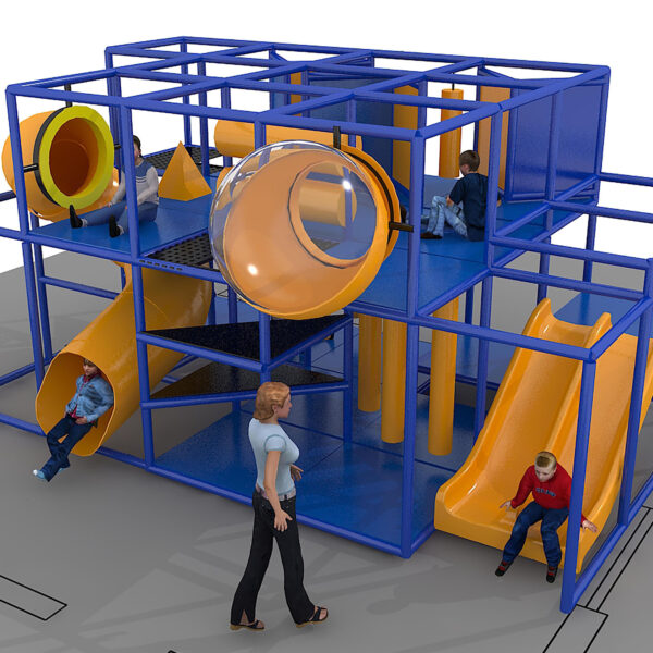 Parque infantil interior GPS1309 – 10 pies de alto x 20 pies de ancho x 12 pies.