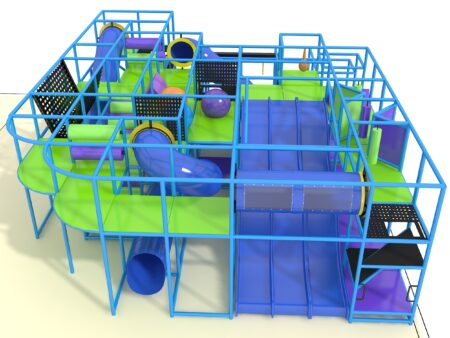 Parque infantil interior GPS1266 - 11 pies de alto x 28 pies de ancho x 36 pies.