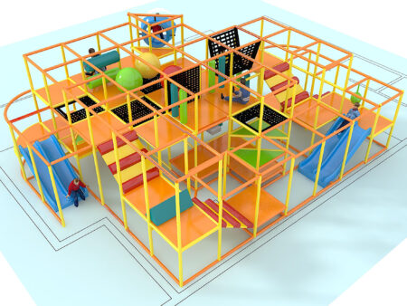 Parque infantil interior GPS1323 - 12 pies de alto x 24 pies de ancho x 32 pies.