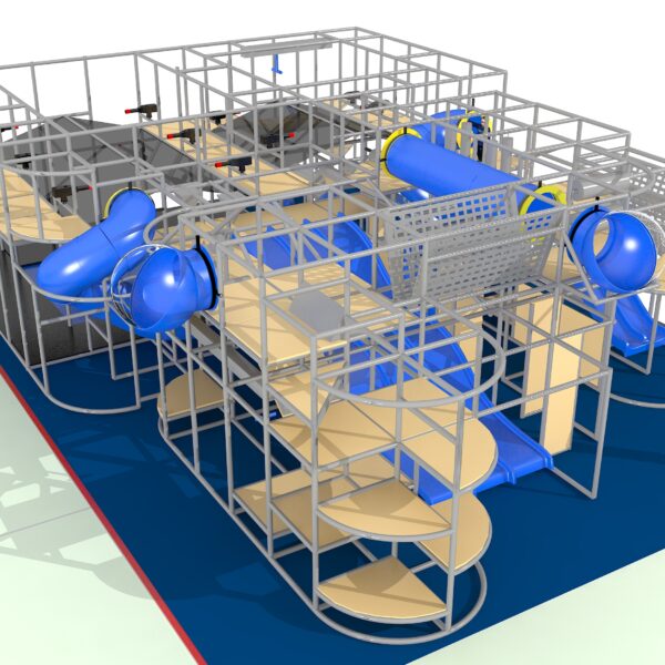 Parque infantil interior GPS 1247 – 16 m de alto x 4,2 m de ancho x 11,9 m de largo