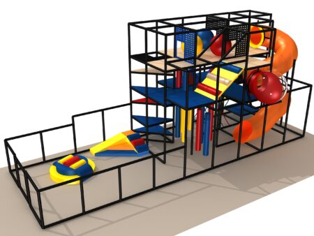 Parque infantil interior GPS1345 - 15 pies de alto x 12 pies de ancho x 36 pies.