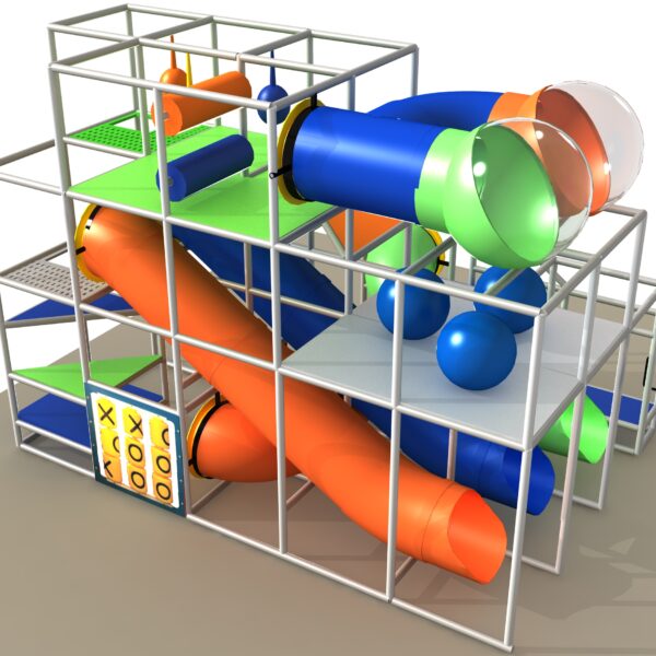 Parque infantil interior GPS1291 – 15 pies de alto x 14 pies de ancho x 20 pies.