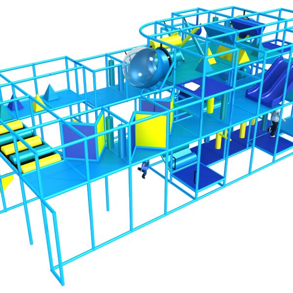 Parque infantil interior GPS1342 – 15 pies de alto x 18 pies de ancho x 40 pies.