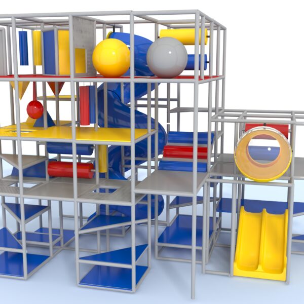 Parque infantil interior GPS1214 – 18 pies de alto x 26 pies de ancho x 14 pies.