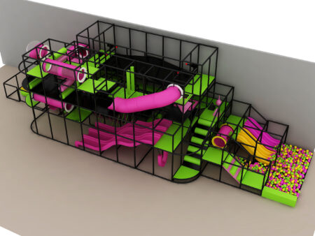 Parque infantil interior GPS1388 - 19 pies de alto x 20 pies de ancho x 70 pies.