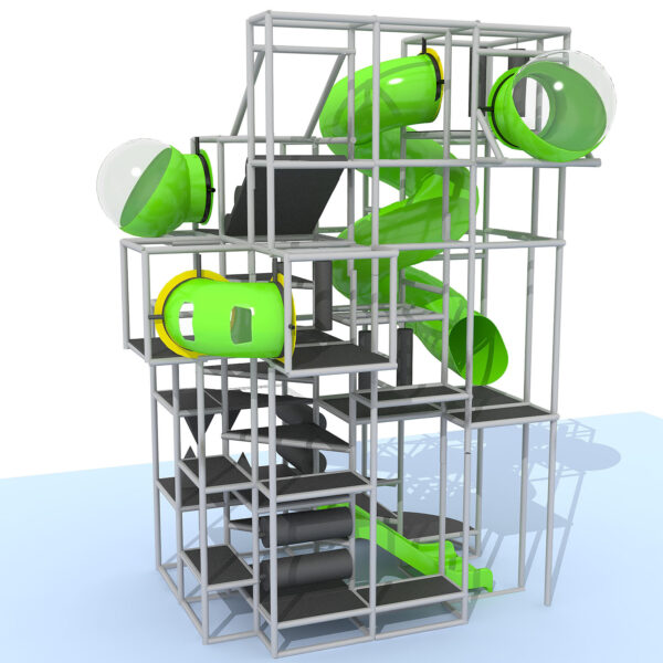 Parque infantil interior GPS1289 – 23 pies de alto x 10 pies de ancho x 14 pies.